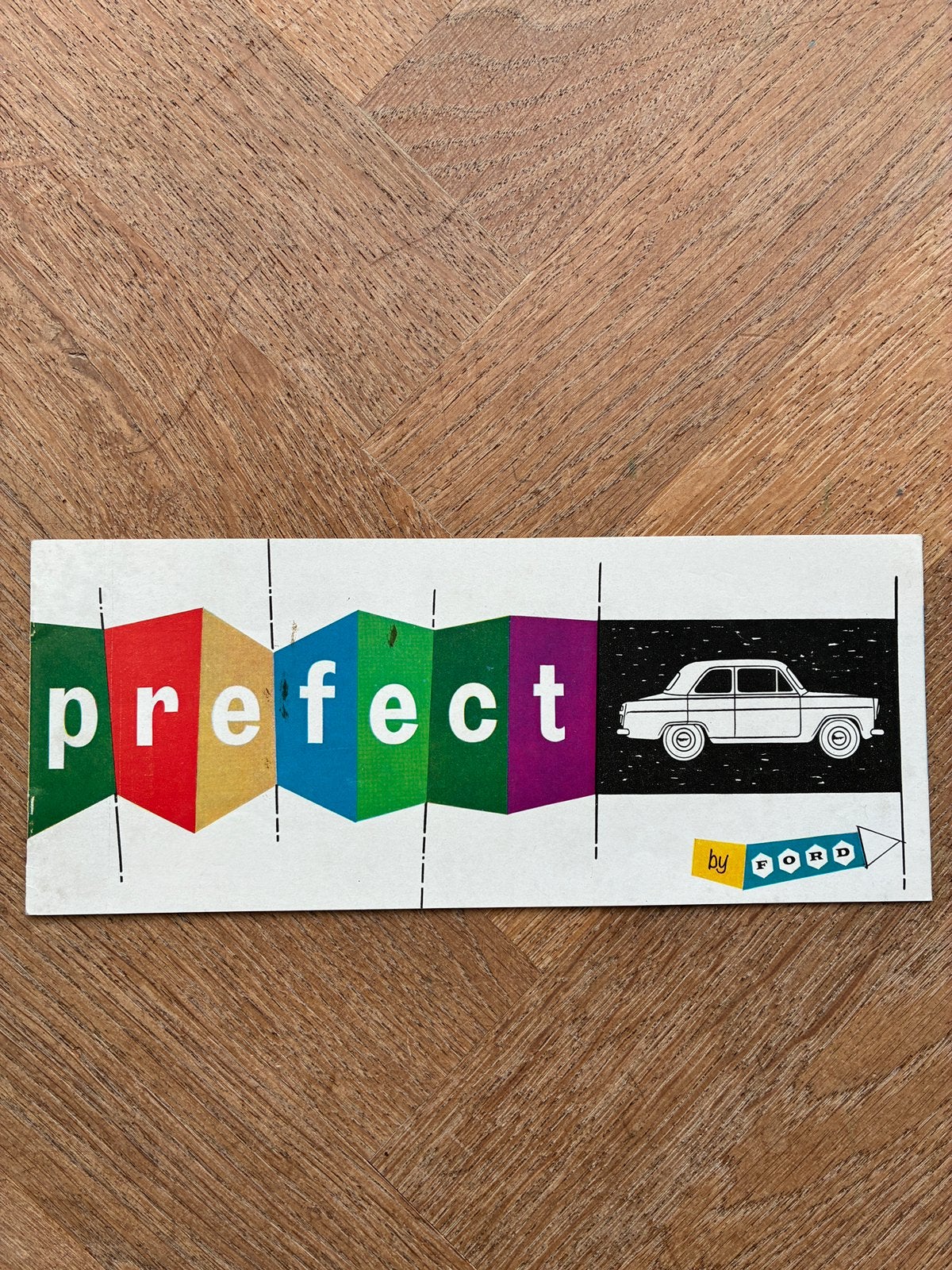 Ford Prefect brochure, Verzenden, Zo goed als nieuw, Ford