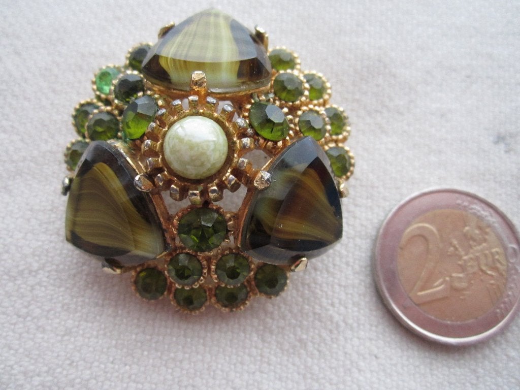 16.  Oude broche, groot en apart, Ophalen, Overige materialen, Broche