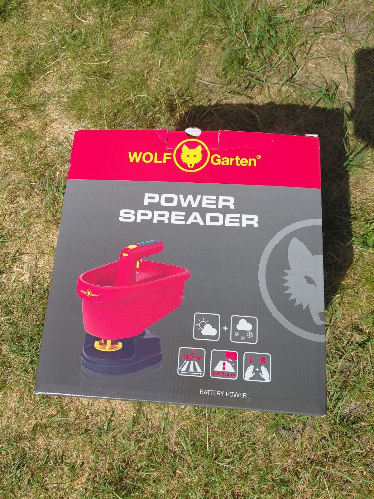 Wolf-Garten Power Spreader Accu Strooier, Ophalen of Verzenden, Zo goed als nieuw
