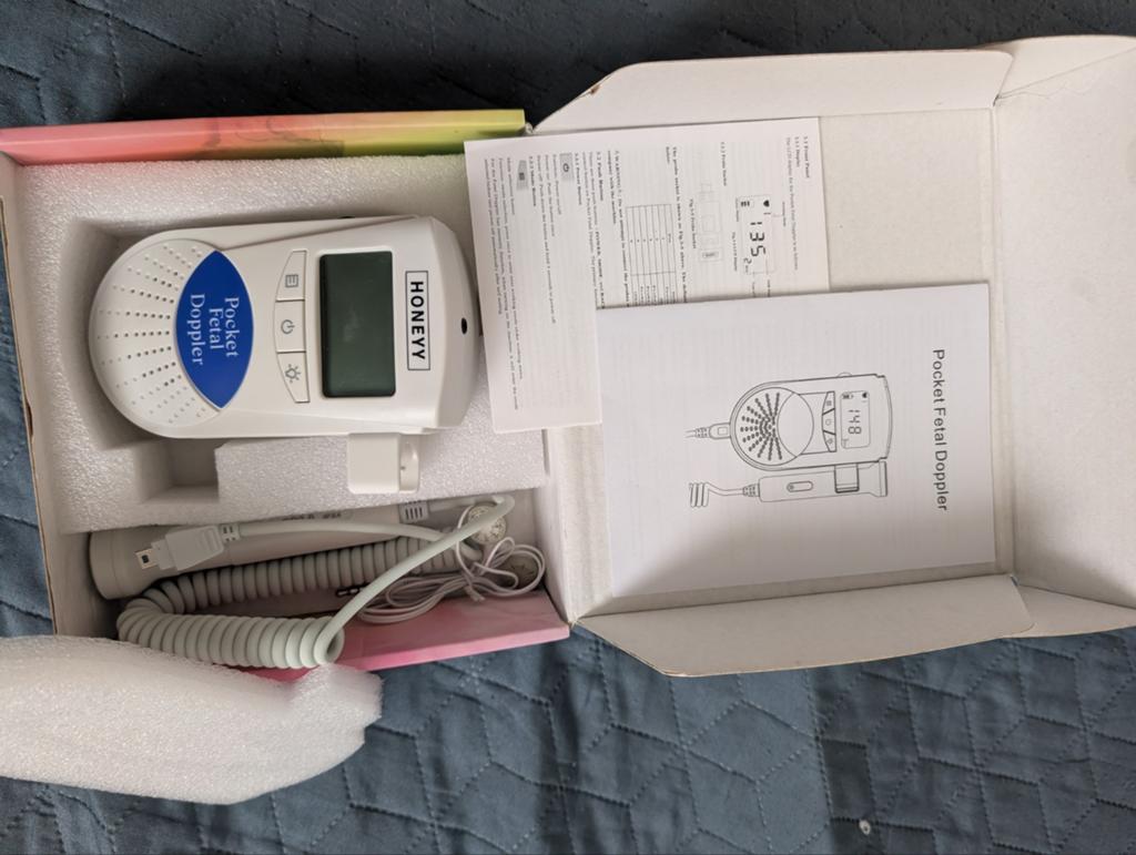 Honeyvv Pocket Foetale Doppler - Baby Hartje Monitor, Ophalen of Verzenden, Zo goed als nieuw, Zwangerschap en Bevalling