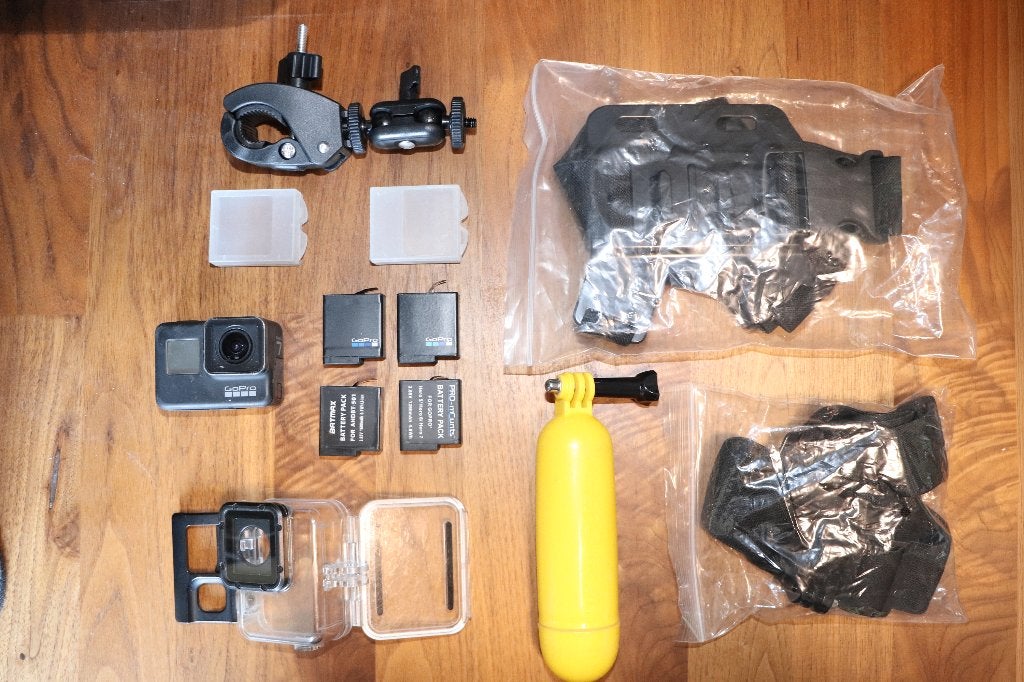 GoPro HERO7 Black + 4 Accu's + Accessoires, Ophalen of Verzenden, Gebruikt, GoPro