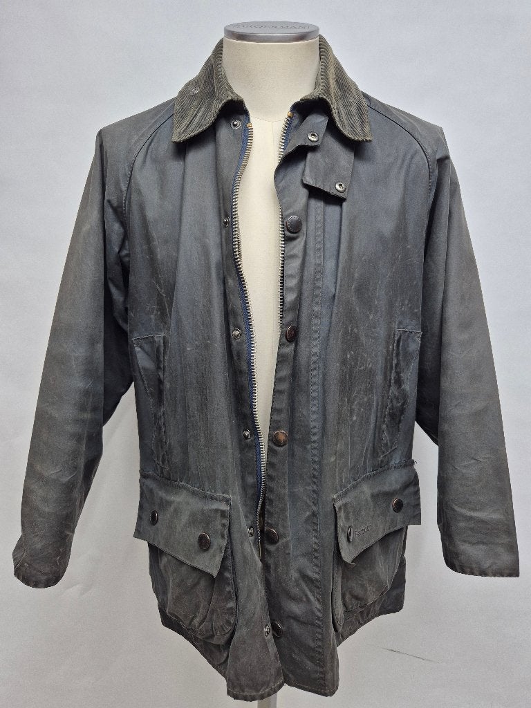 Barbour Beaufort wax jas, C38-97cm Small, Kleding | Heren, Barbour, Blauw, Ophalen of Verzenden, Gedragen