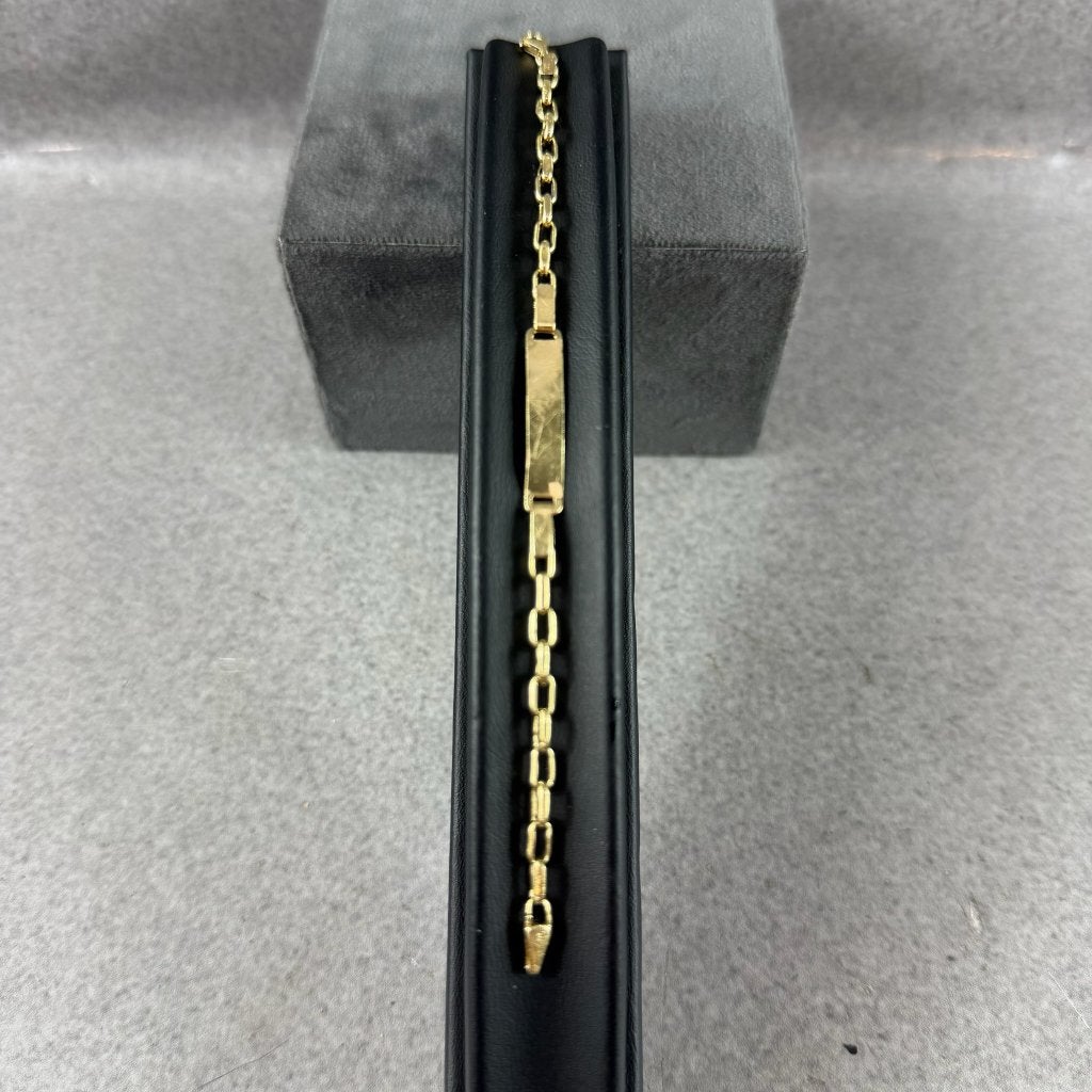 Gouden Armband | 14k | 2,9g | kinderplaatband | 15cm| 416214, Sieraden, Tassen en Uiterlijk, Ophalen of Verzenden, Gebruikt, Goud