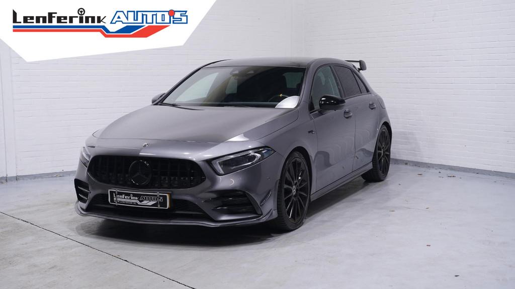 Mercedes-Benz A-klasse 250 Premium Plus Panodak Burmester So, Auto's, Mercedes-Benz, Gebruikt, 4 cilinders, Leder en Stof, 1600 kg