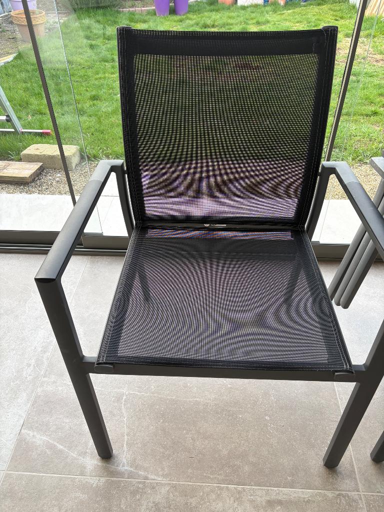 Gloster tuinstoelen, Ophalen, Gebruikt, Textileen, Stapelbaar