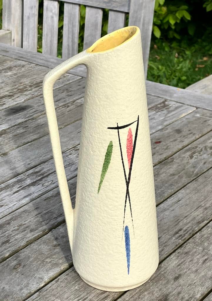 Vintage vaas Scheurich fat lava foreign design Midcentury, Ophalen of Verzenden