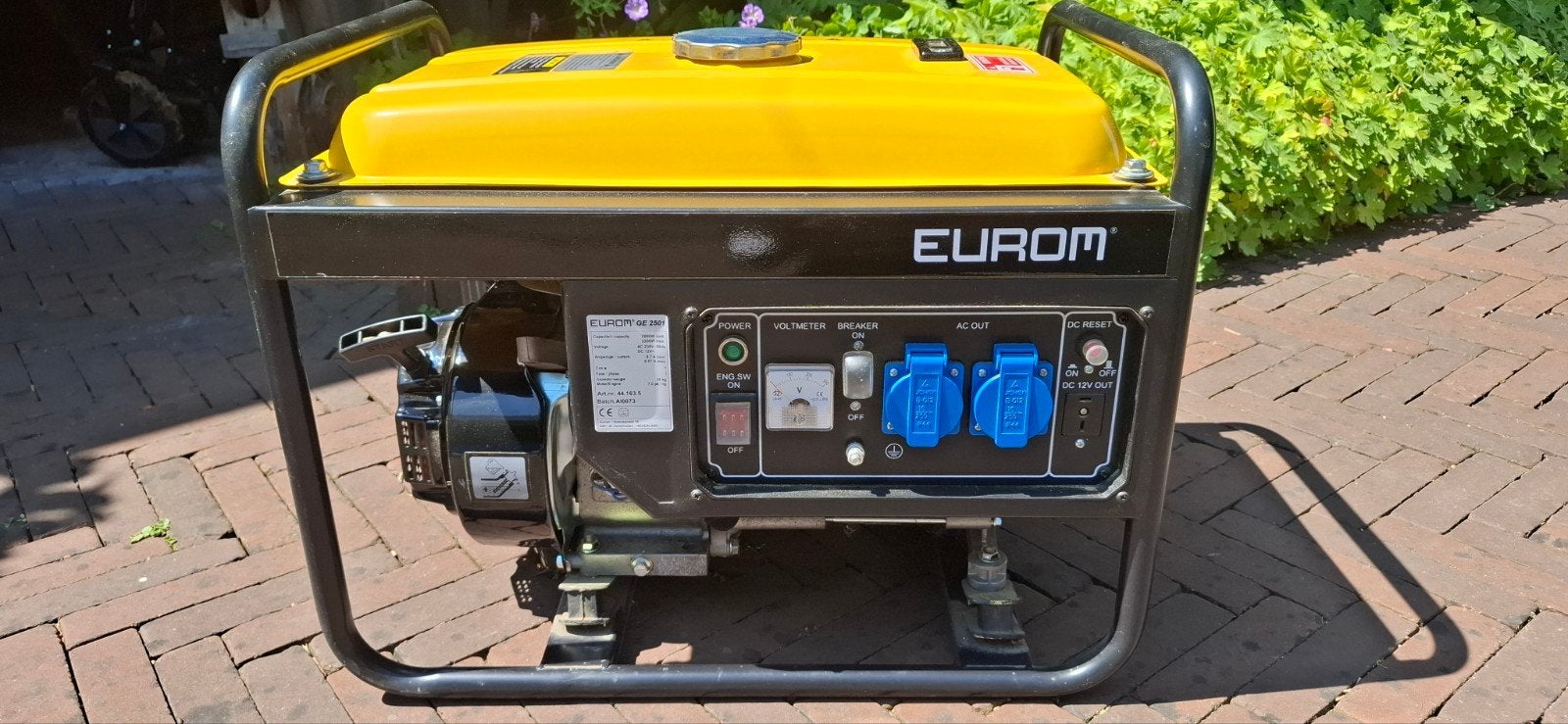 Eurom GE 2501 Benzine Aggregaat - Zo goed als nieuw, Ophalen, Zo goed als nieuw