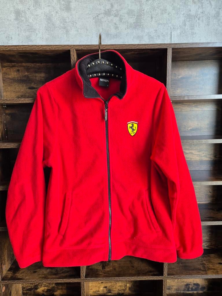 Ferrari fleece vest rood - Maat S, Ophalen of Verzenden, Zo goed als nieuw, Ferrari, Jongen of Meisje