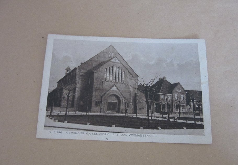 Tilburg - Gerardus Majellakerk , pastoor Vromanstraat, Verzamelen, Verzenden, 1920 tot 1940, Gelopen, Noord-Brabant