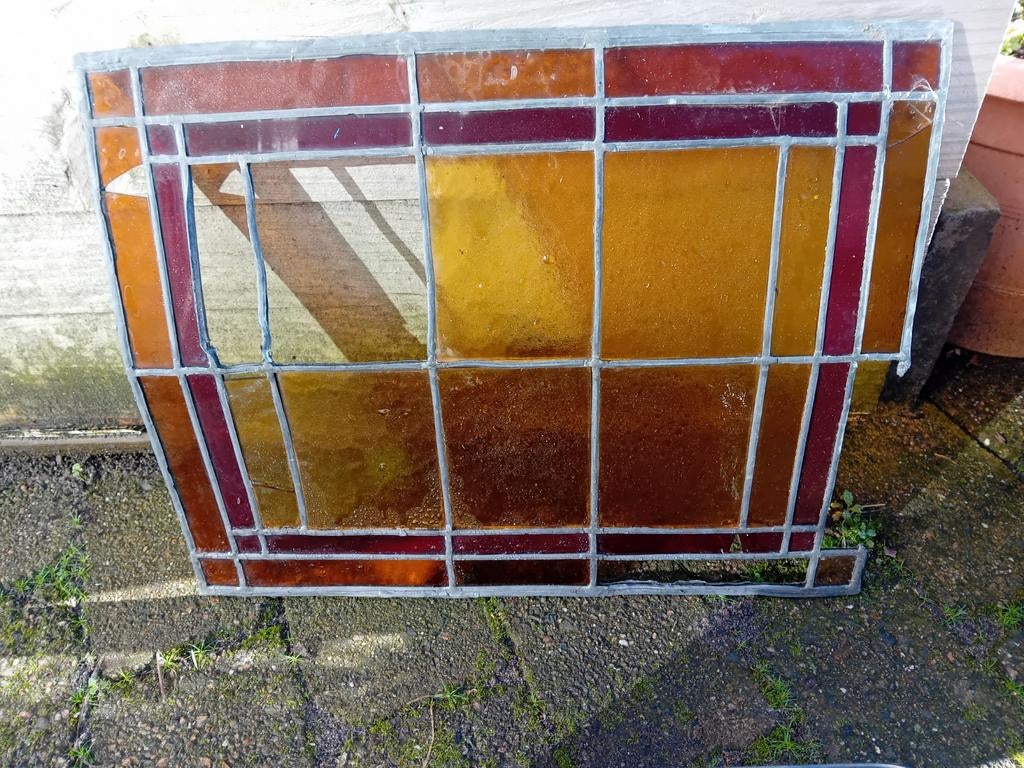 Glas en lood raam, Ophalen of Verzenden