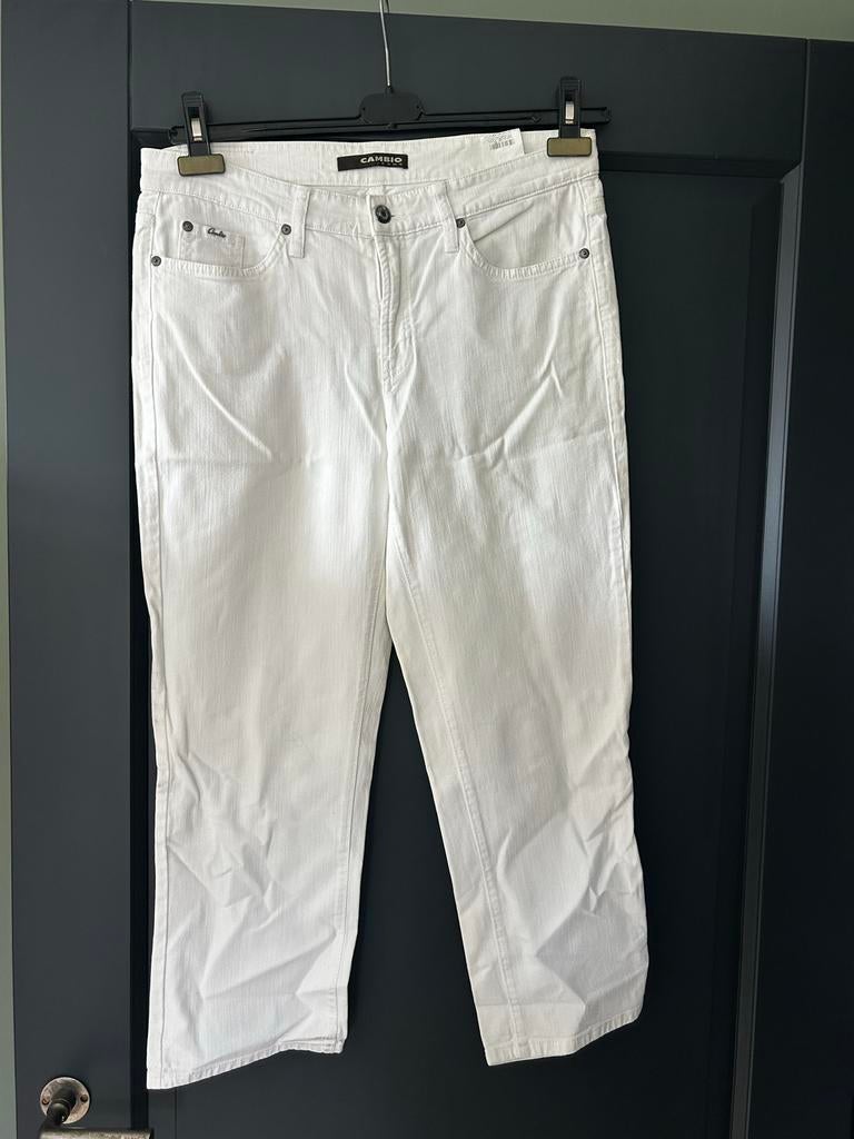 Cambio witte jeans, maat 42 met ster detail, Ophalen of Verzenden, Zo goed als nieuw, Wit, W33 - W36 (confectie 42/44)