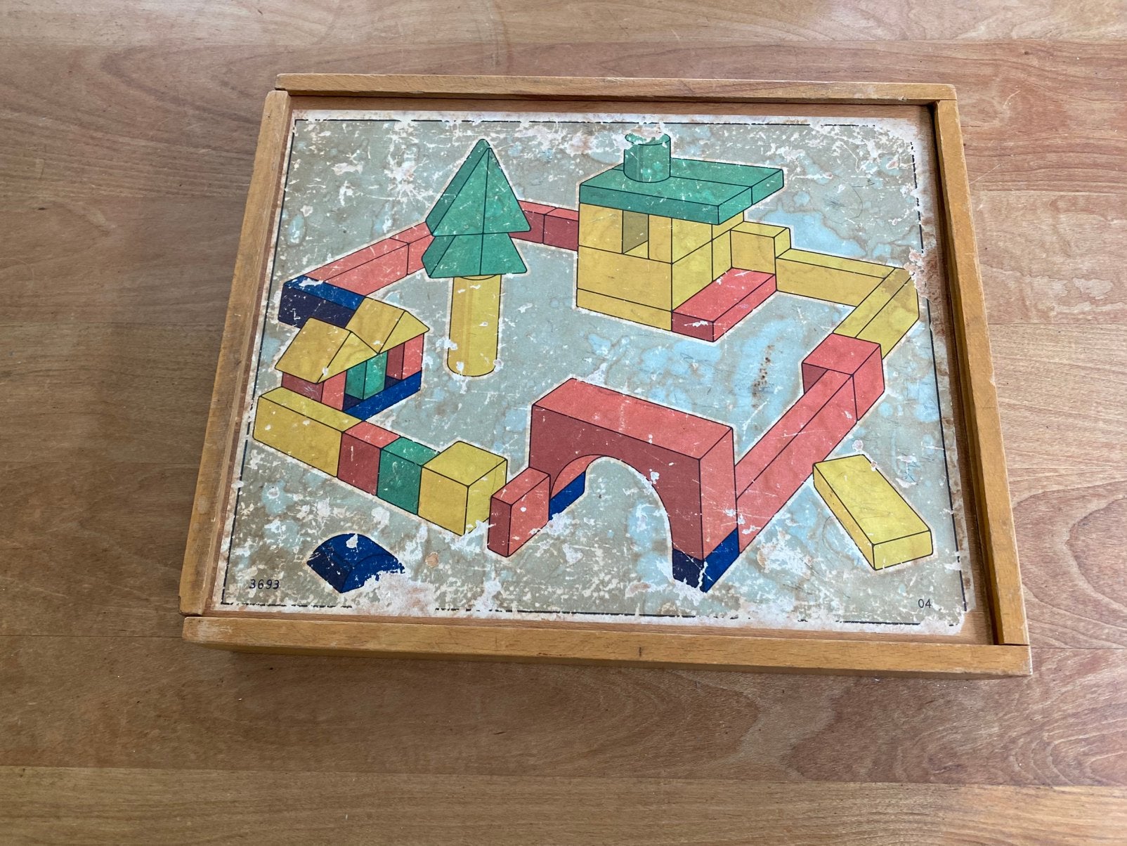 Blokkendoos vintage, Antiek en Kunst, Ophalen of Verzenden