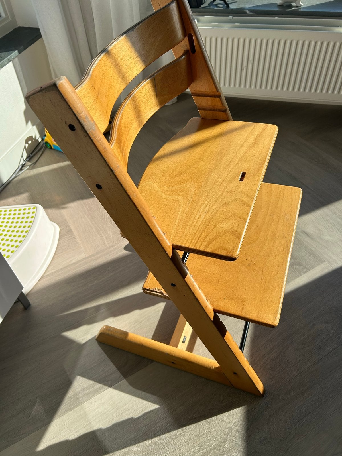 Trip Trap kinderstoel - gebruikt, beschadiging onderplank, Kinderen en Baby's, Kinderstoelen, Ophalen, Gebruikt, Meegroeistoel