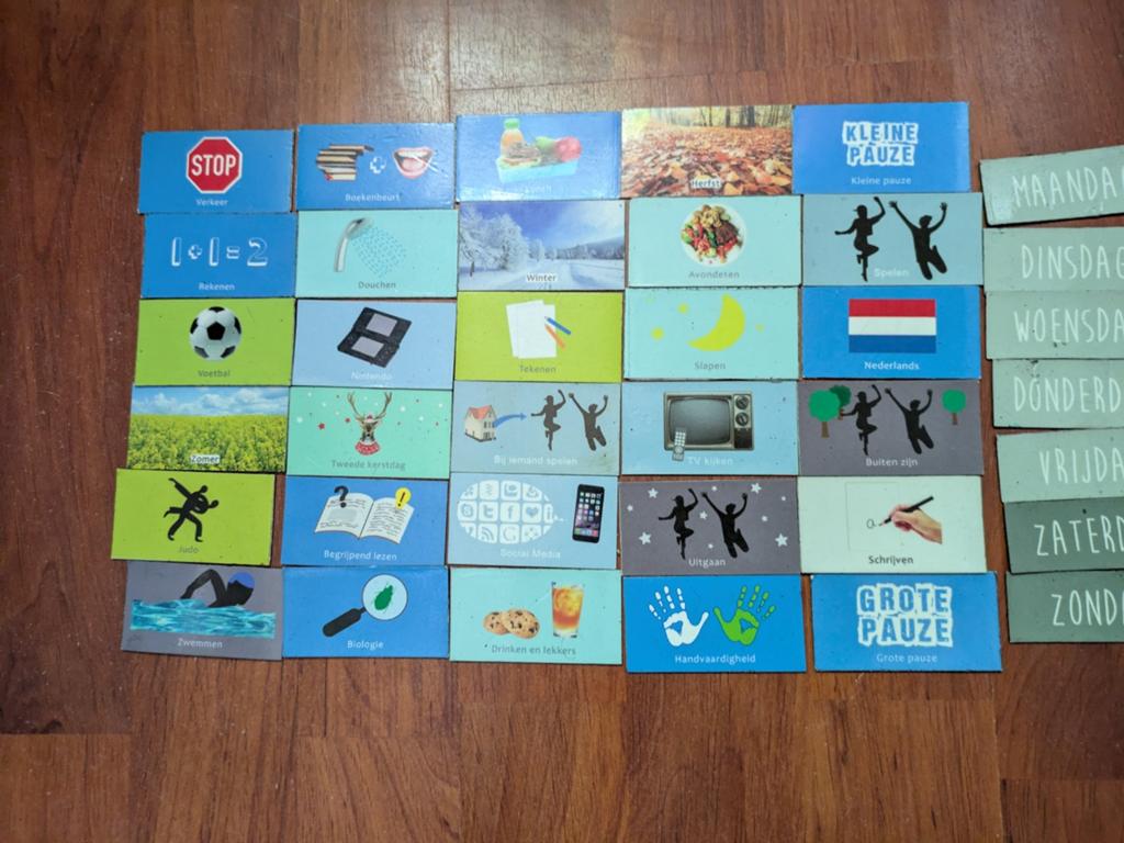 Pictogrammen kaartjes, Ophalen of Verzenden