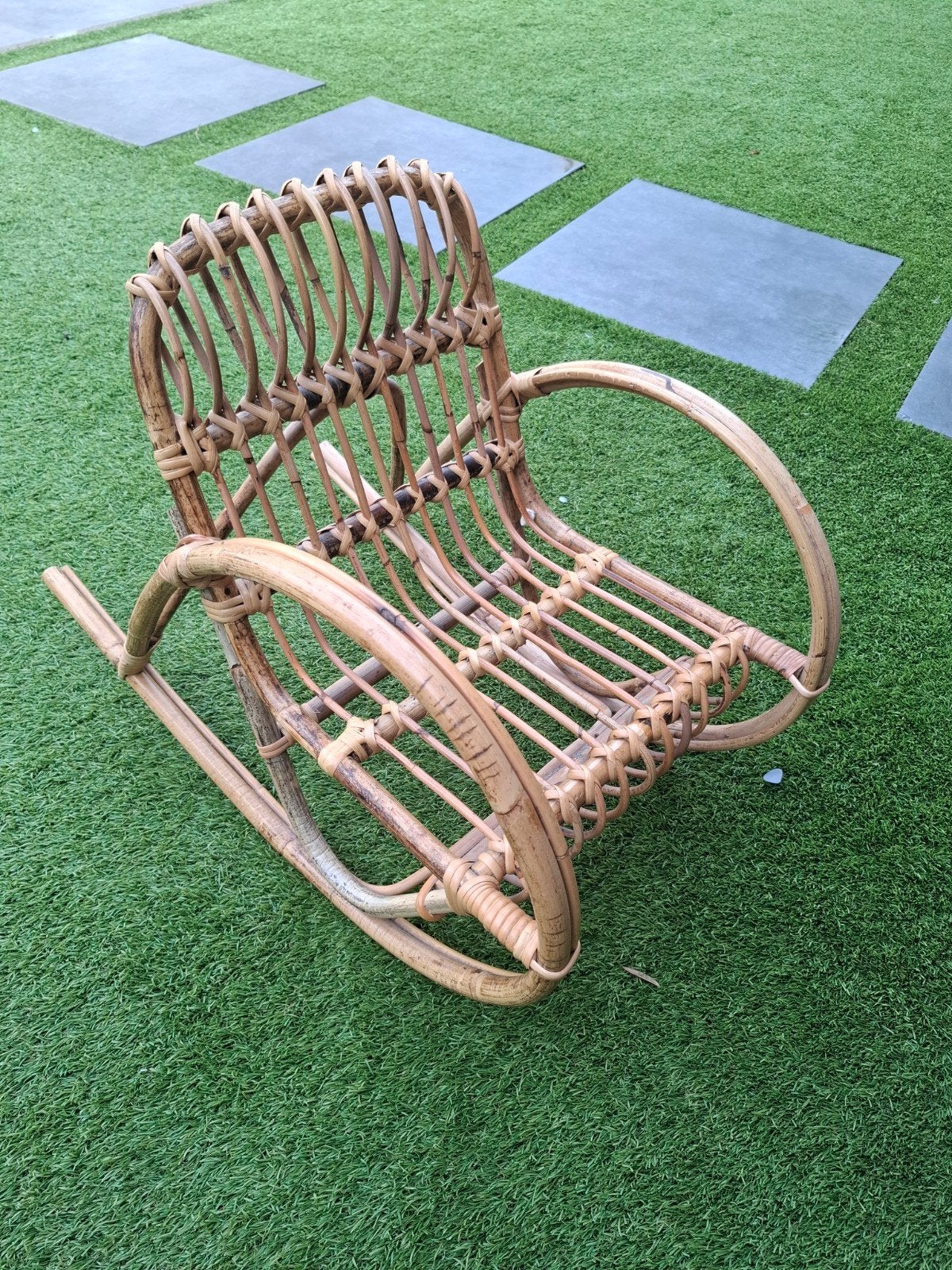Rotan kinder schommelstoel Sissy Boy, Ophalen, Gebruikt, Stoel