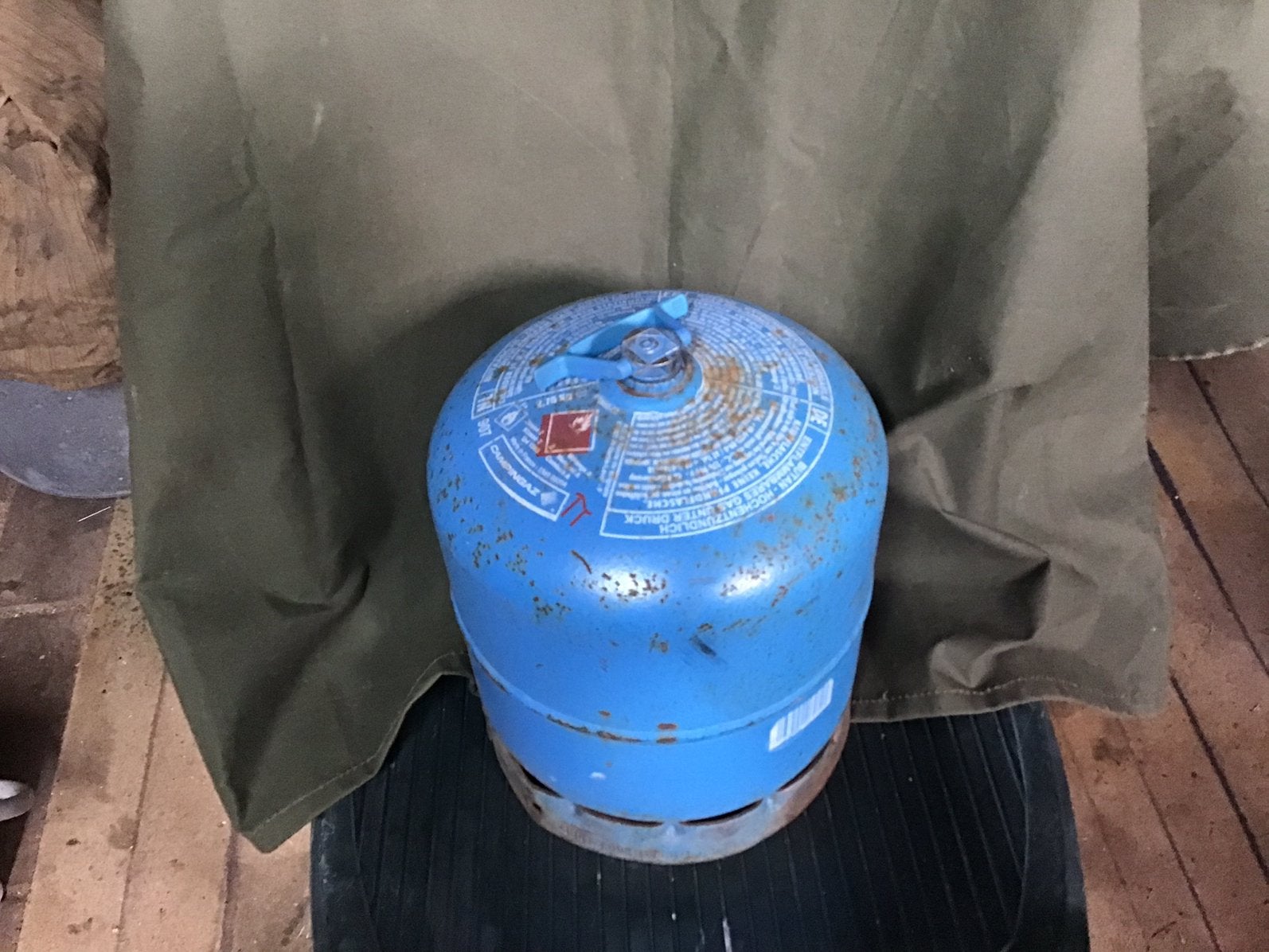 Campinggas plus branders, Ophalen, Gebruikt