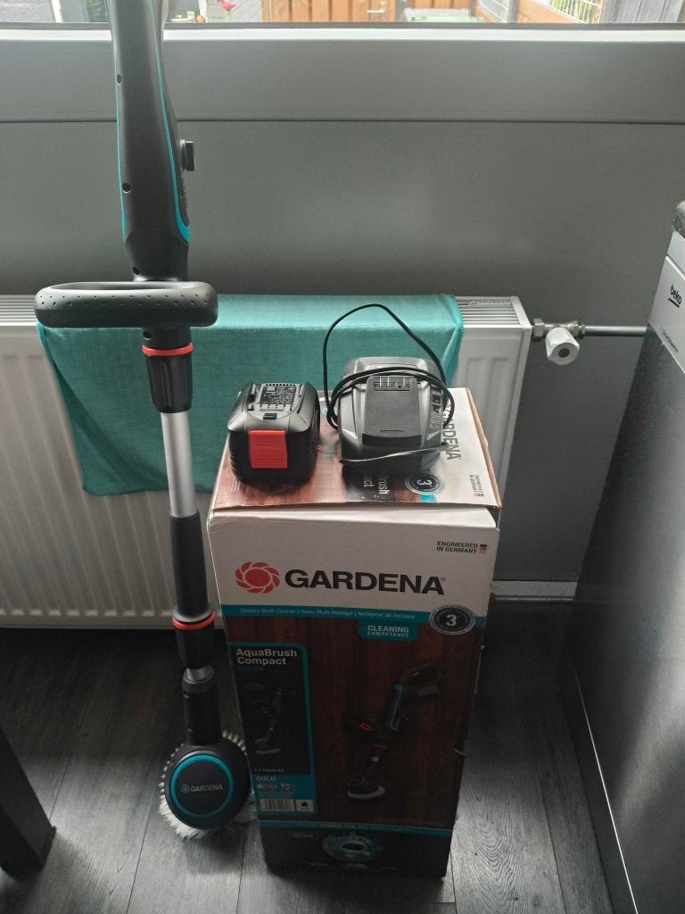 Gardena terrasreiniger compleet zgan