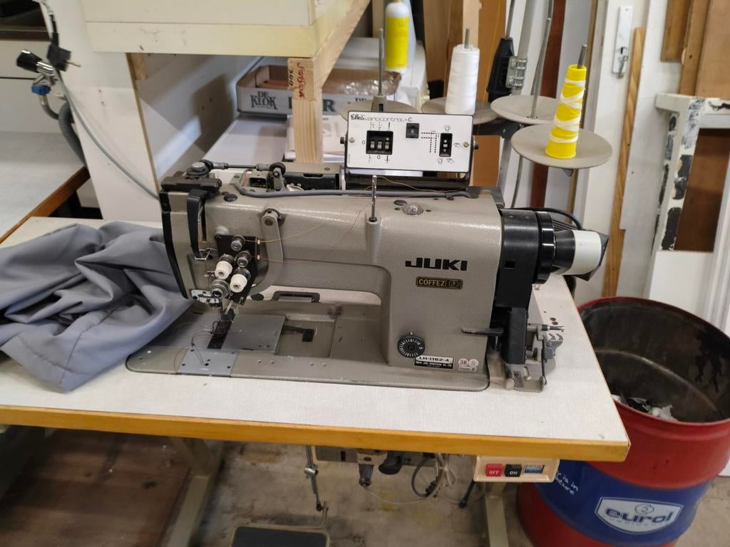 Juki lh 1162 4 6mm dubbel naald naaimachine efka sturing, Ophalen, Naaimachine, Overige merken