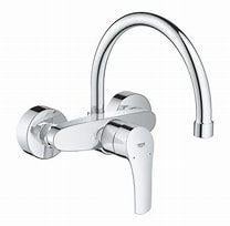 Grohe Eurosmart 32482003 wandmengkraan met bovenuitloop kraa, Ophalen of Verzenden, Nieuw, Chroom, Kraan