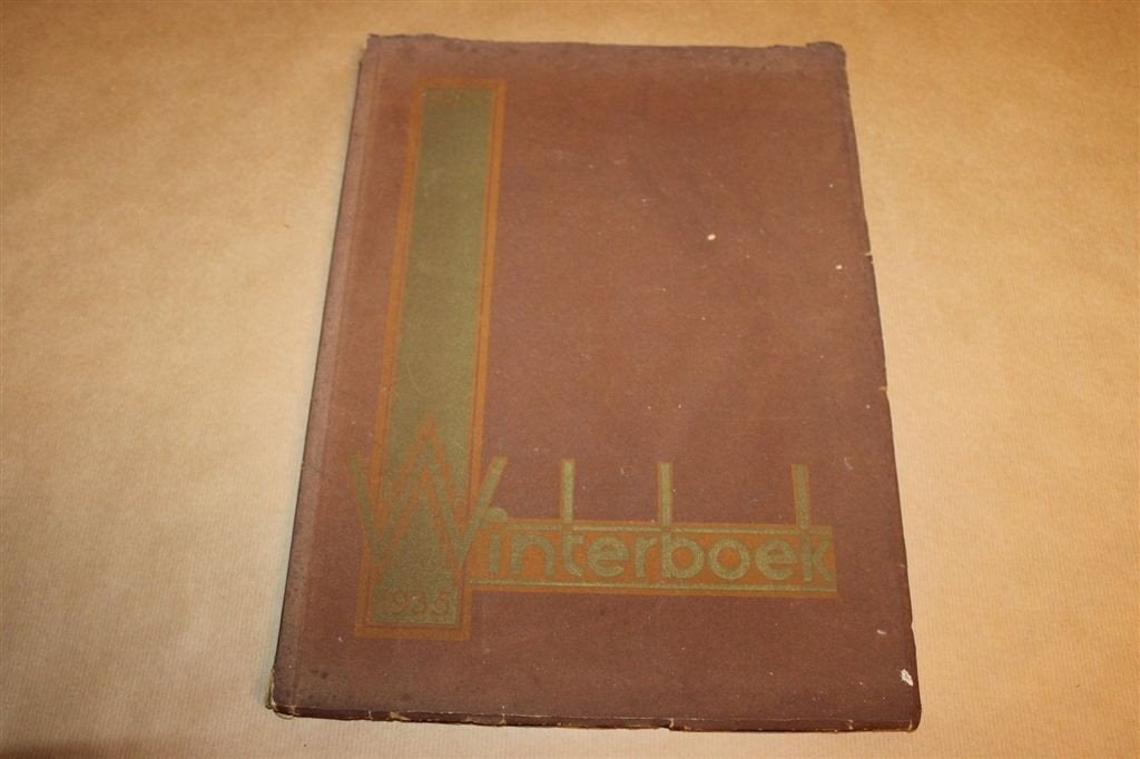 Winterboek 1934 — Literair Kunstboek met Ingeplakte Platen, Ophalen of Verzenden