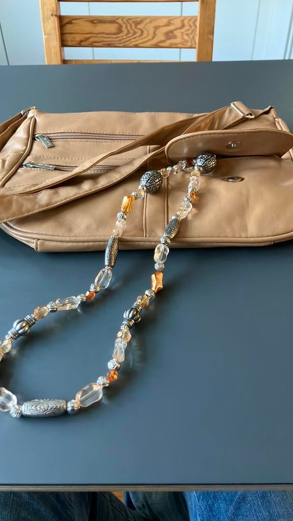 ESCARTE TAS met ACHT VAKKEN + KETTING, Sieraden, Tassen en Uiterlijk, Tassen | Reistassen en Weekendtassen, Nieuw, Overige kleuren
