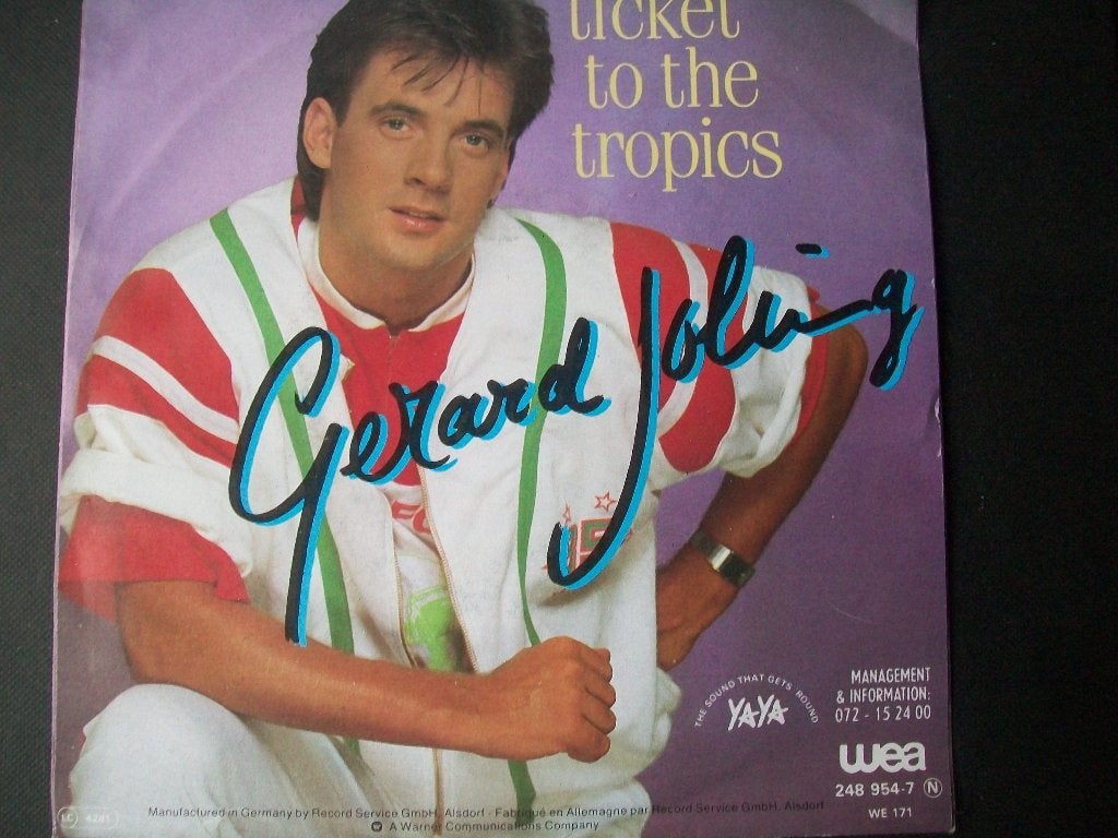 Gerard Joling met Tickets to the Tropics (1985) nieuwstaat, Cd's en Dvd's, Vinyl Singles, Verzenden, Zo goed als nieuw, Single