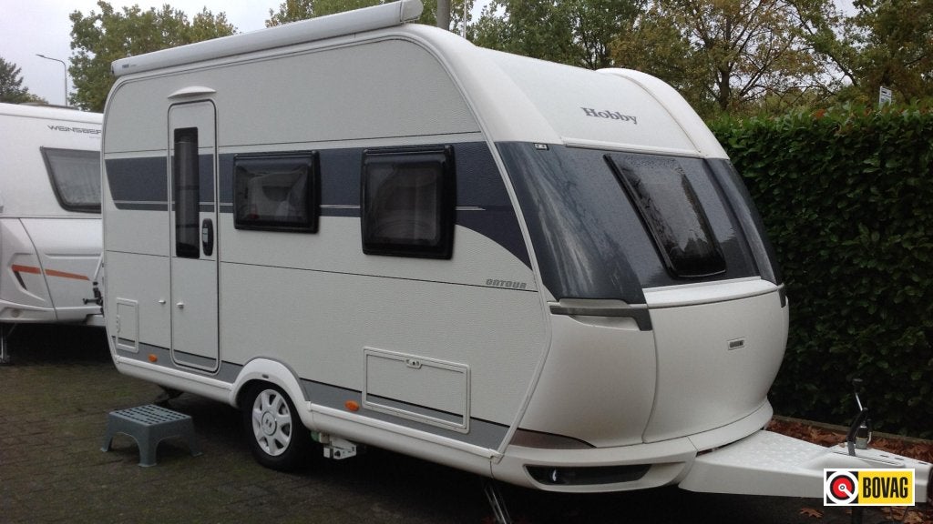 Hobby On Tour 390 SF met Mover & Thule luifel, Hobby, Treinzit, 750 - 1000 kg, Schokbreker