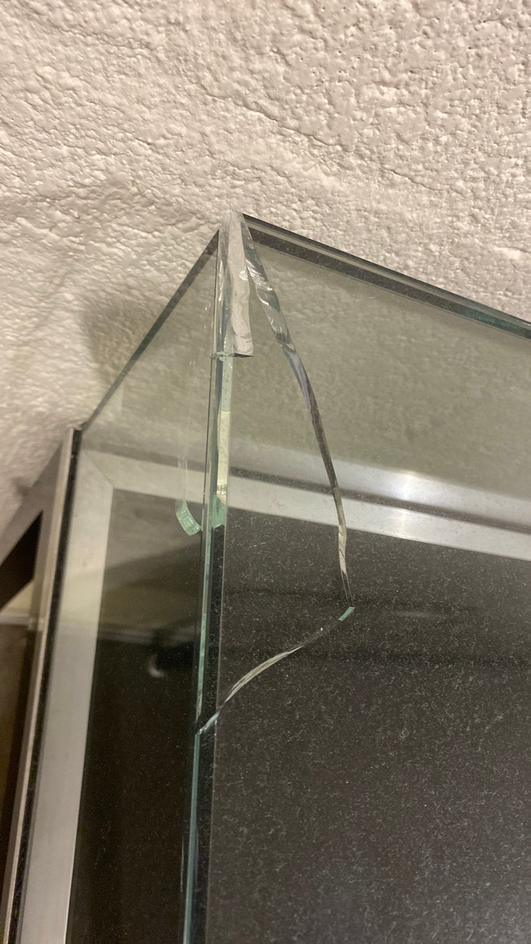 Tafelvitrine, Ophalen, Gebruikt, Glas, Rechthoekig