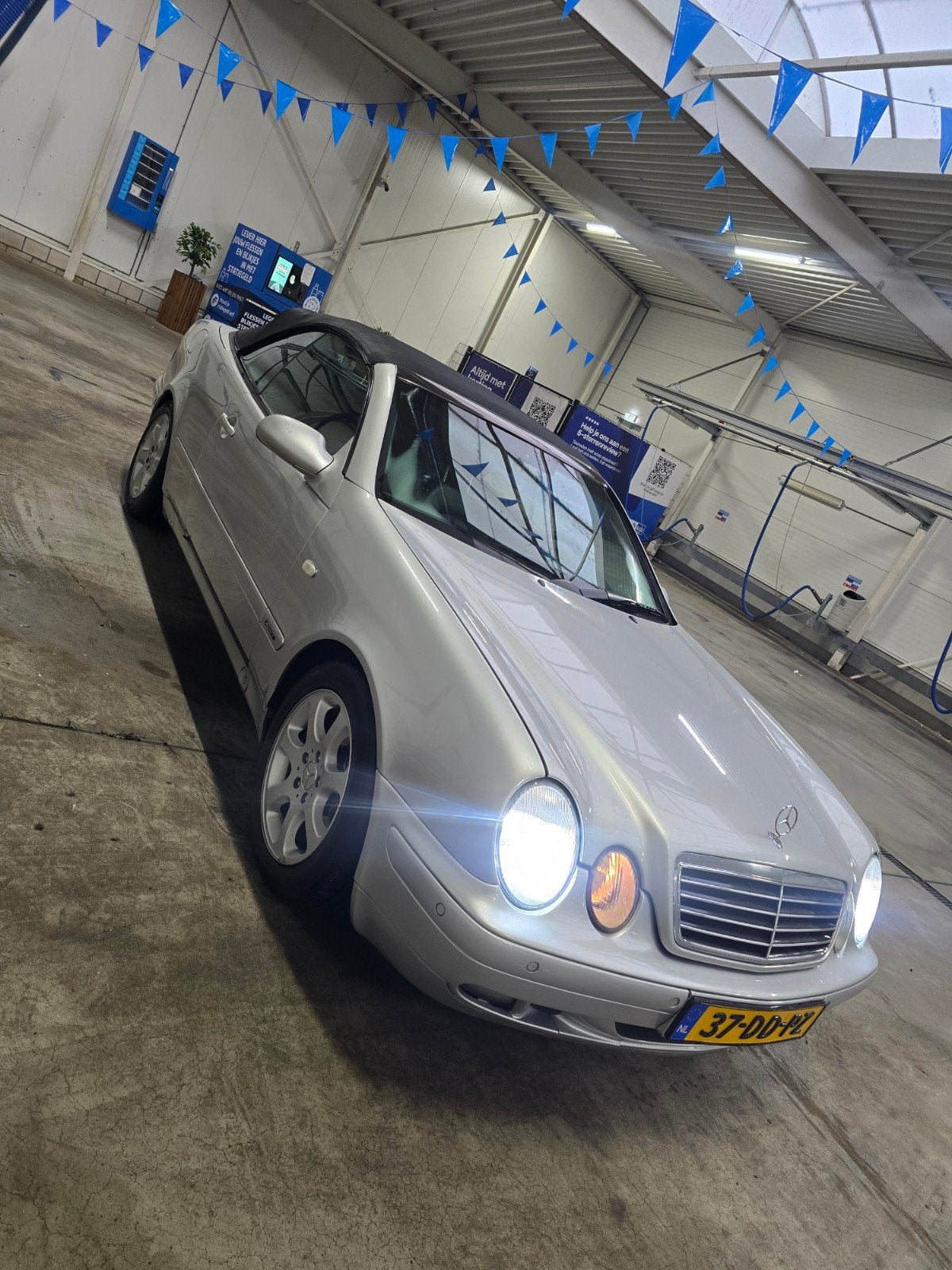 Mercedes-Benz CLK 3.2 Clk320 Cabrio Sport AUT 1999 Grijs, Auto's, Automaat, Achterwielaandrijving, 1595 kg, Cabriolet