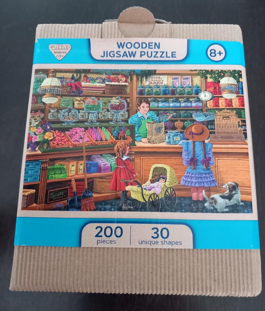 Wooden jigsaw puzzle 200 stukjes, Ophalen of Verzenden, 500 t/m 1500 stukjes, Zo goed als nieuw