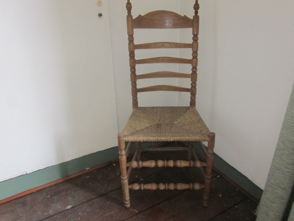antieke rieten stoel, Ophalen