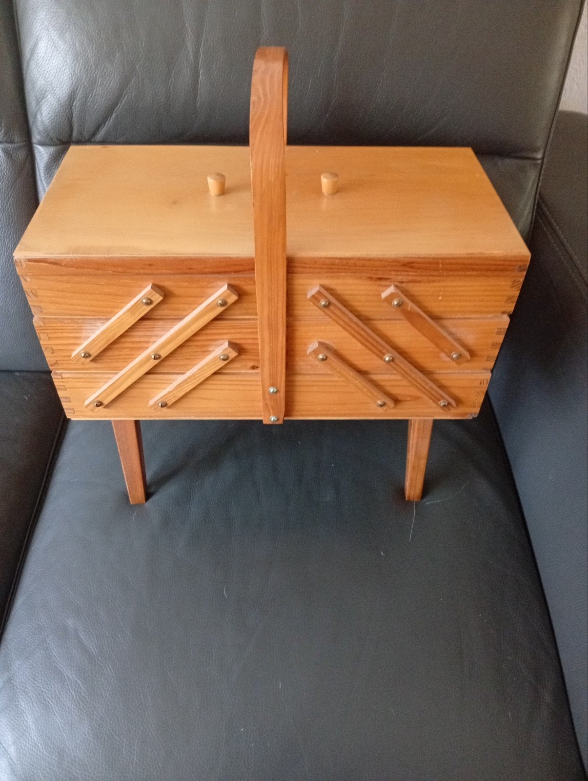 oudewetse naaibox, Ophalen, Gebruikt