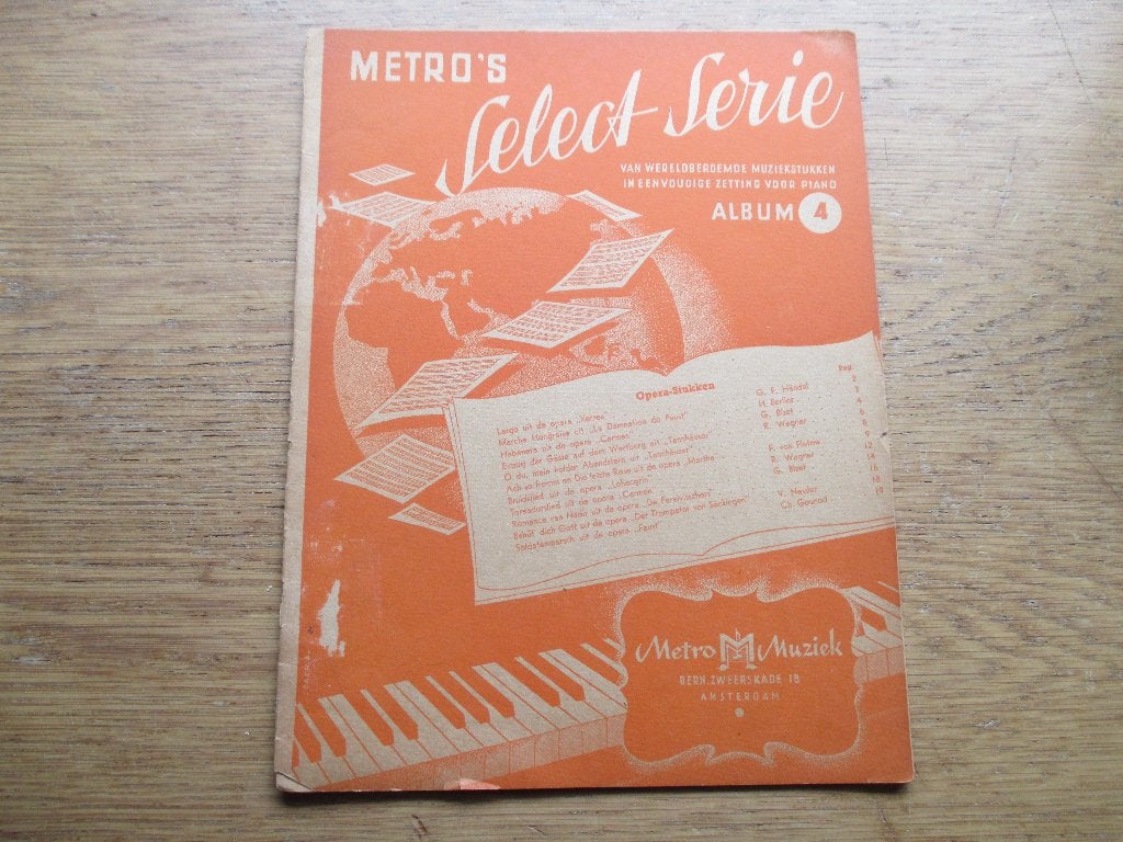Metro's Select Serie Album 4 - Opera-stukken voor piano, Gebruikt, Klassiek, Ophalen of Verzenden, Thema