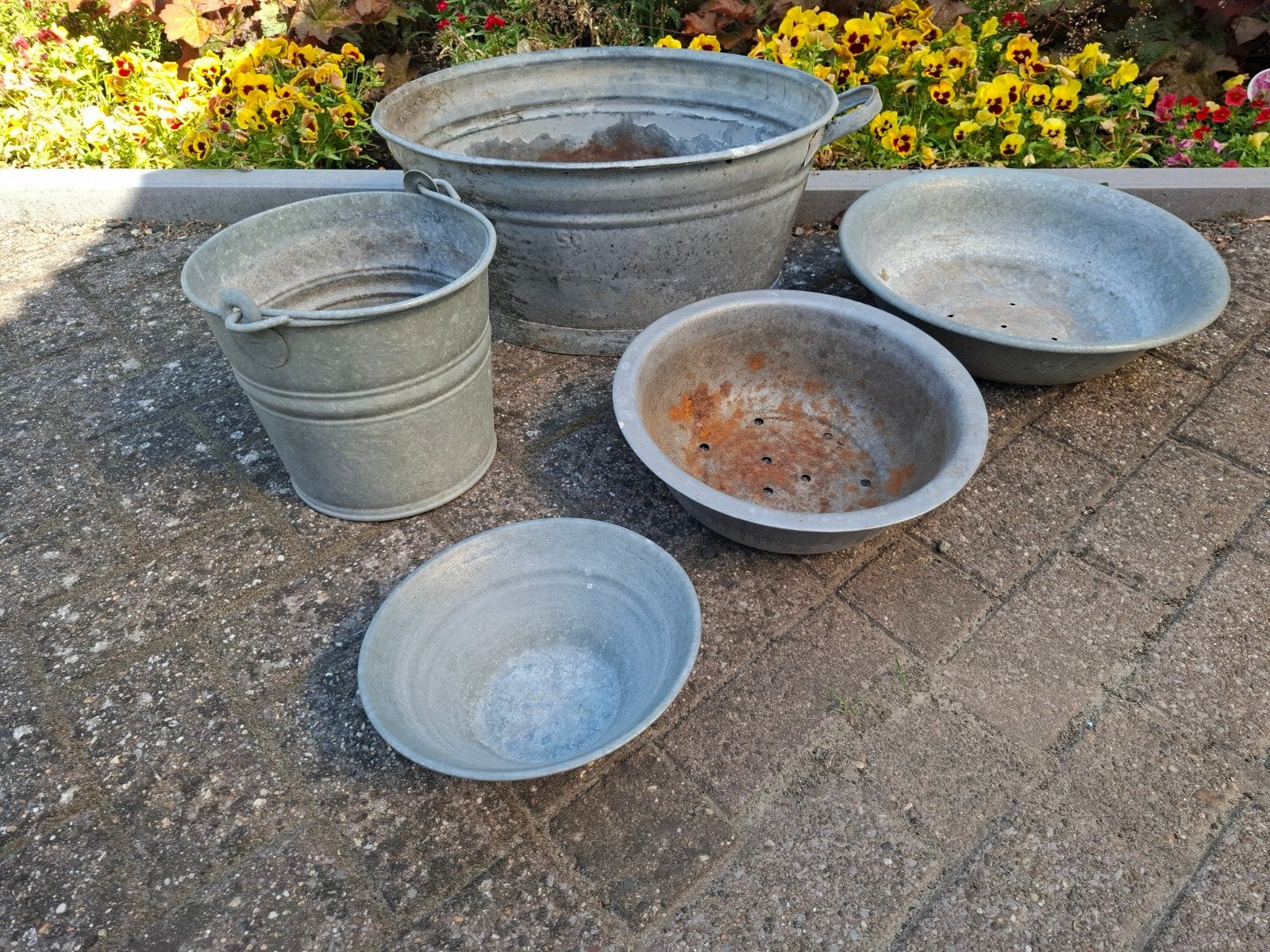 Allerlei zink, Ophalen of Verzenden, Rond, Metaal, Minder dan 30 cm