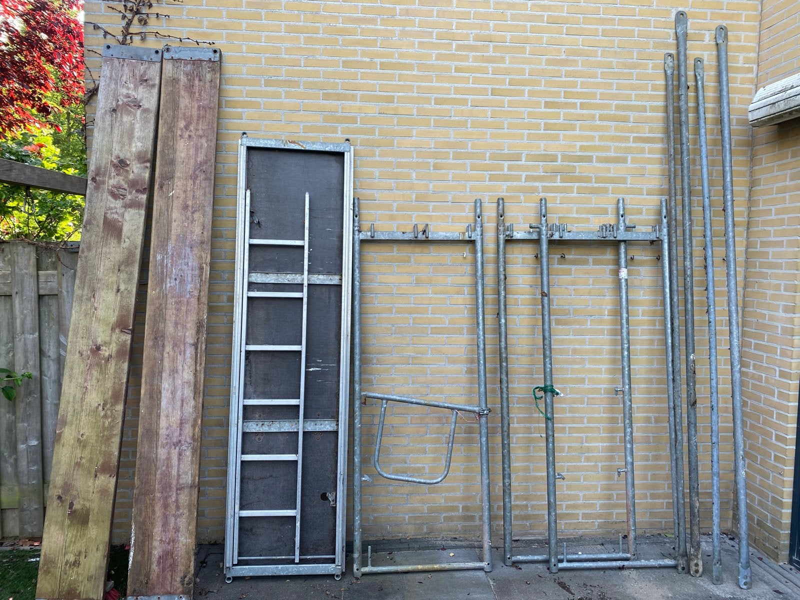 Gebruikte steiger, Doe-het-zelf en Verbouw, Steigers, Ophalen, Gebruikt, Overige typen, 2 tot 5 meter