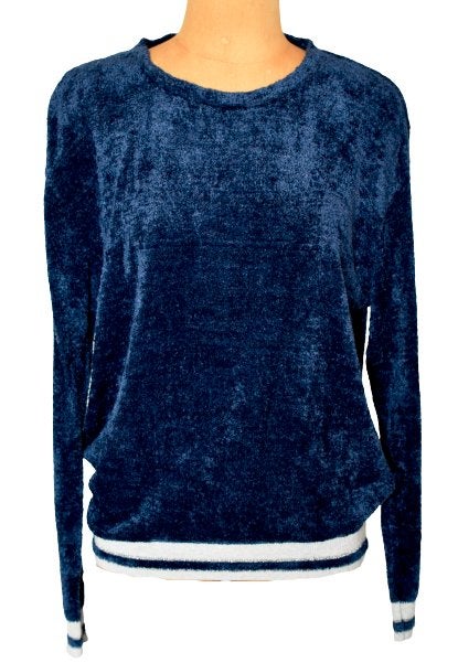 Nieuwe Anna badstof trui, blauw, Mt. M, Maat 38/40 (M), Nieuw, Anna, Verzenden