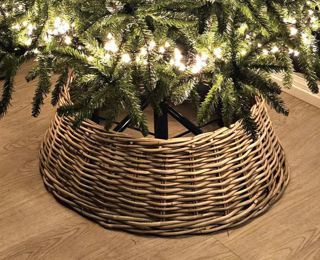 Rieten mand voor een grote kerstboom, Diversen, Kerst, Ophalen, Gebruikt