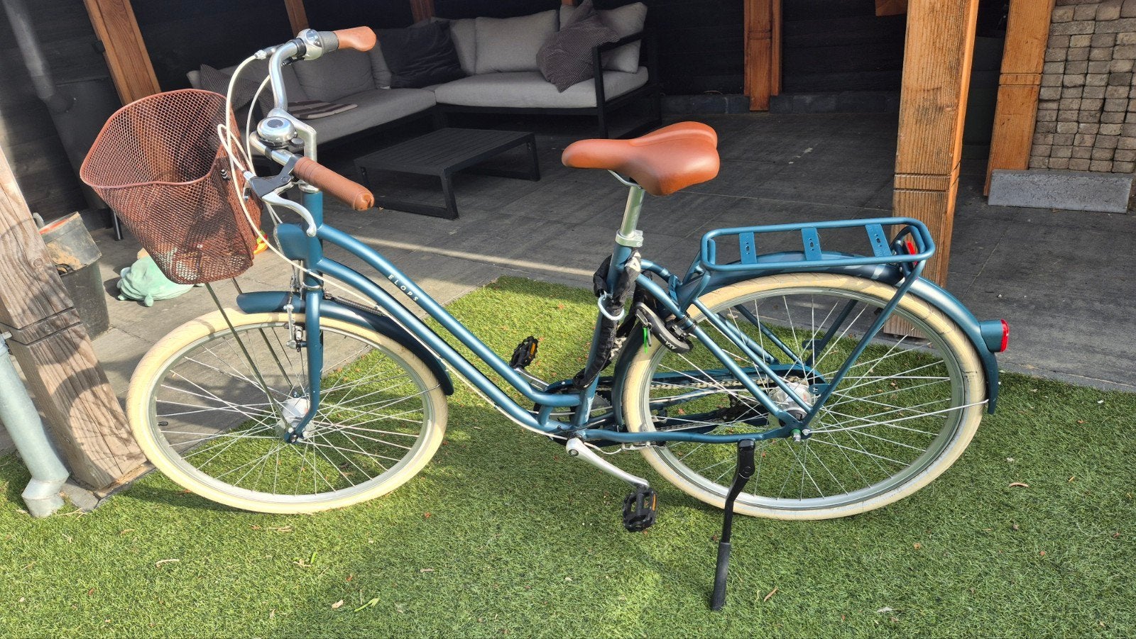 Elops 540 Damesfiets - Maat L/XL, Velgrem, Versnellingen, 56 cm of meer, Zo goed als nieuw