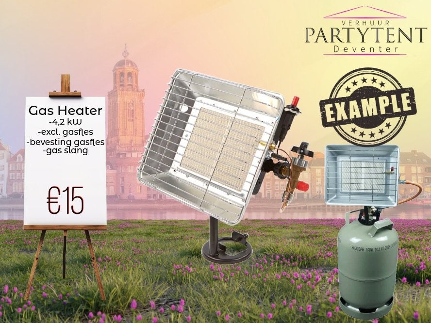 Gasheater 4.2kW huren zonder fles krachtige warmte, Ophalen, Nieuw, Overige