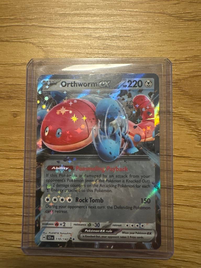 Orthworm ex 110/142 Scarlet & Violet Pokémon Kaart Nieuw, Ophalen of Verzenden, Nieuw, Losse kaart