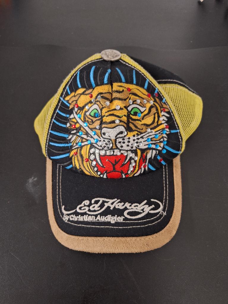 Ed Hardy Christian Audigier trucker cap Tiger Roar, Ophalen of Verzenden, Zo goed als nieuw