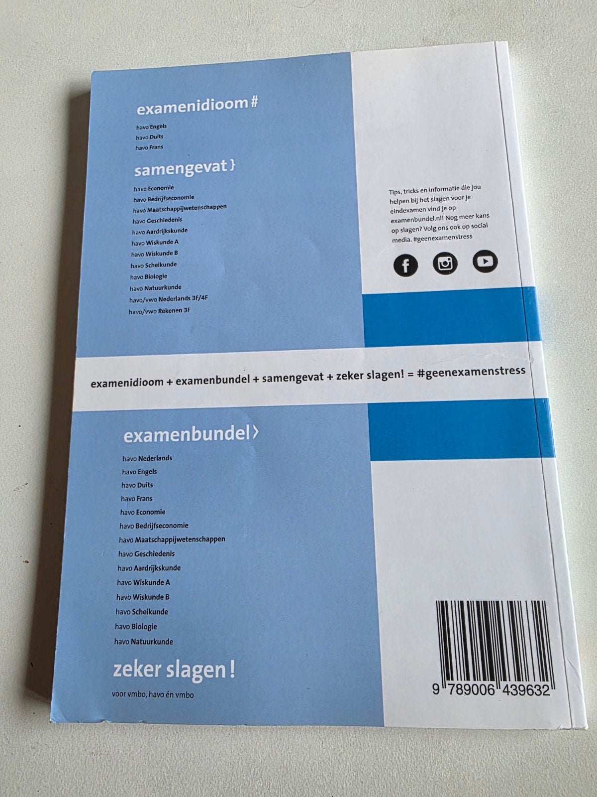 Examenidioom + Examenbundel + Samengevat HAVO, Ophalen of Verzenden, Zo goed als nieuw, HAVO, Nederlands