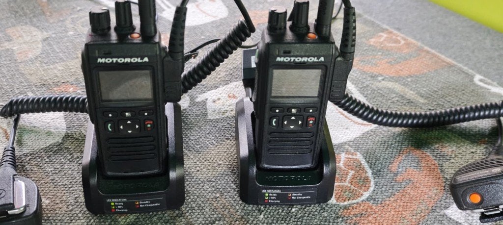 Motorola MTP3100-MTP3200, Telecommunicatie, Portofoons en Walkie-talkies, Ophalen, Zo goed als nieuw, 15 km of meer, Portofoon of Walkie-talkie