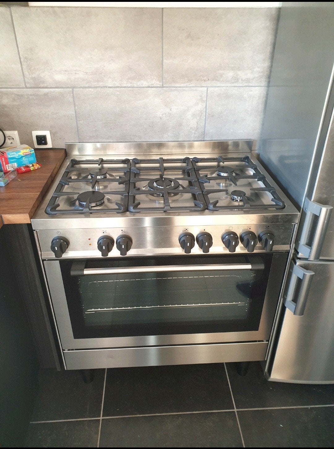 Ikea Griljera Oven/gasfornuis 90cm, Ophalen, Gebruikt, Hete lucht, 60 cm of meer