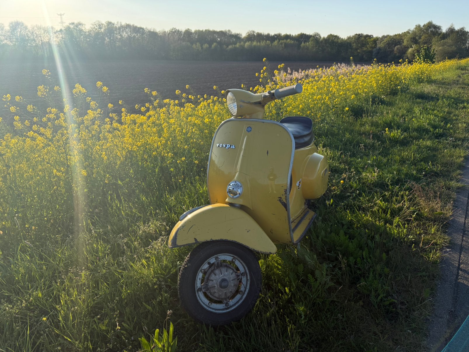 Vespa 50 1976 giallo texas O-Lak, Fietsen en Brommers, Brommers | Vespa, Ophalen, Maximaal 45 km/u, 50 cc, 3 versnellingen