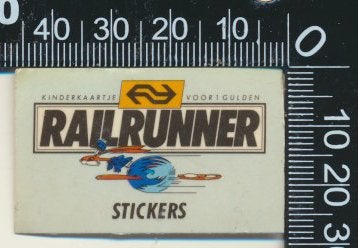 Sticker: NS - Nederlandse Spoorwegen - Railrunner (11), Verzamelen, Verzenden, Zo goed als nieuw, Bedrijf of Vereniging