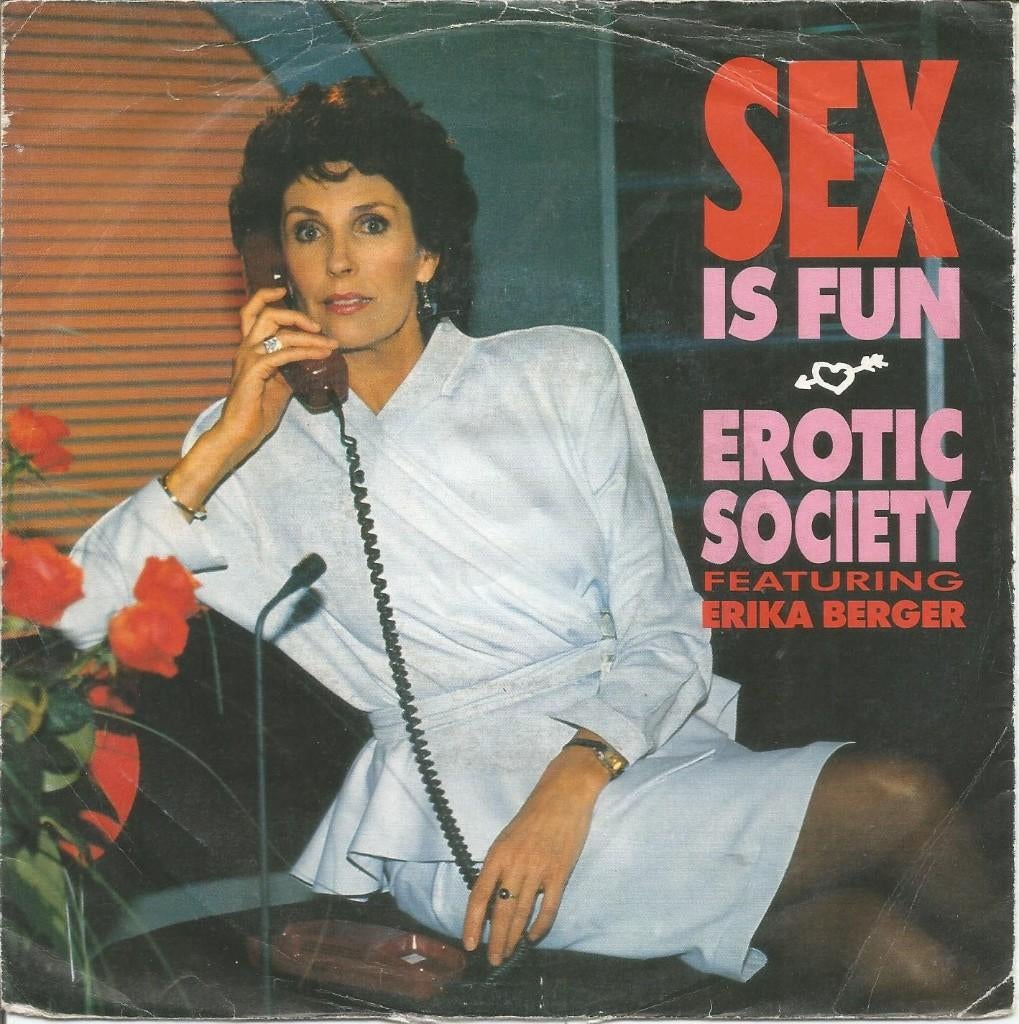 Erotic Society Featuring Erika Berger – Sex Is Fun (1989), Cd's en Dvd's, Vinyl Singles, Ophalen of Verzenden, Gebruikt, 7 inch