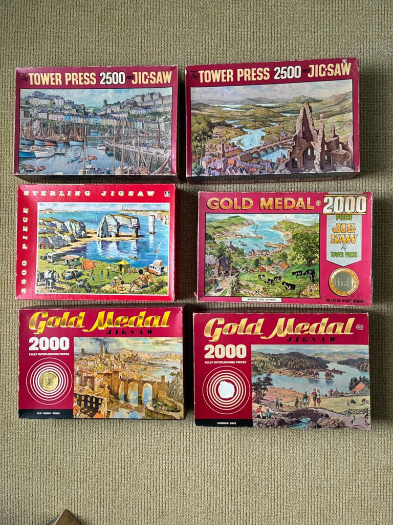Veel TOWER PRESS puzzels oude engelse puzzel, Hobby en Vrije tijd, Denksport en Puzzels, Gebruikt, Legpuzzel, 500 t/m 1500 stukjes