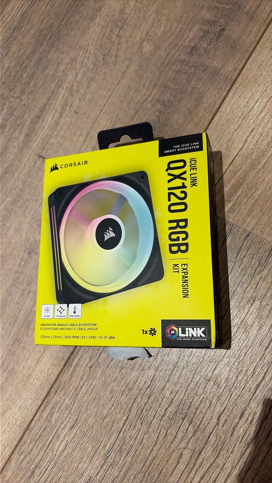 Corsair iCUE LINK QX120 RGB - Zwart - Uitbreidingskit (Zgan), Computers en Software, Ophalen of Verzenden, Zo goed als nieuw, Luchtkoeling