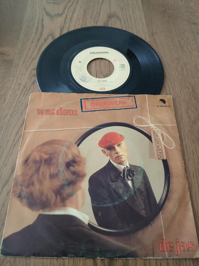 VINYL SINGLE    DRUKWERK  1982, Cd's en Dvd's, Vinyl | Nederlandstalig, Ophalen of Verzenden, Zo goed als nieuw, Overige formaten